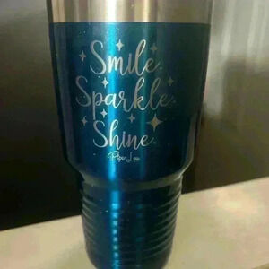 Smile, Sparkle, Shine Laser Etched 40oz Tumbler